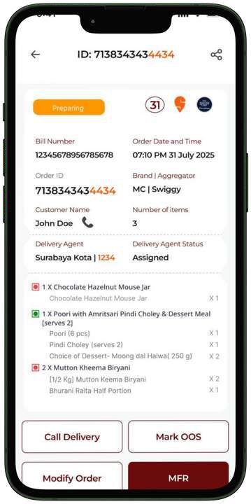 Cloud Kitchen POS screenshot 2